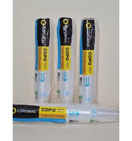 COPO DESCARTÁVEL COPOBRAS TRANSP 200 ML C/ 100UNDS