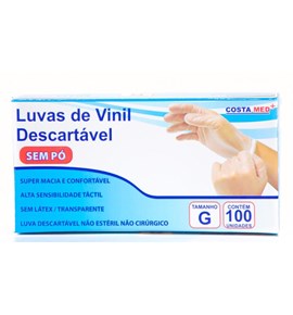 LUVA VINIL COSTA MED